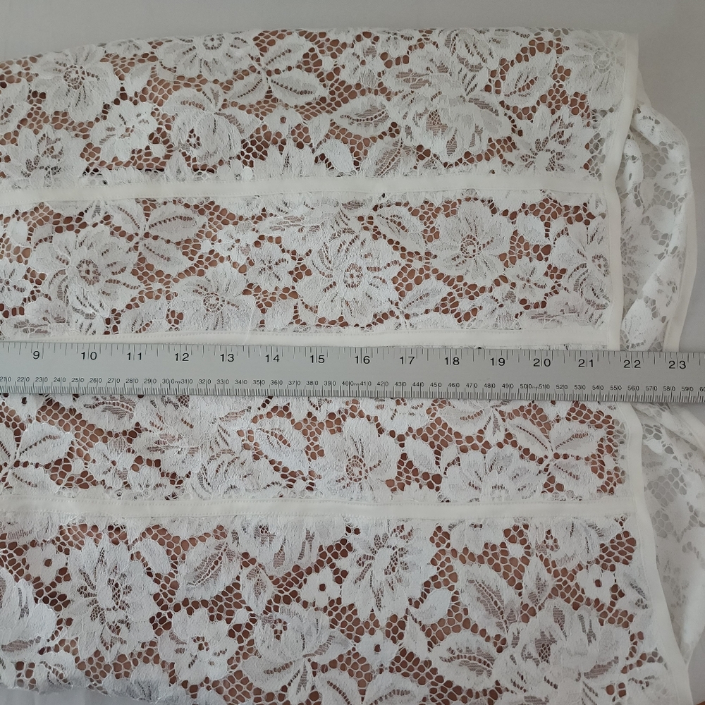 For Love & Lemons Julua Lace Corsett Mini Dress in White - Picture 11 of 11